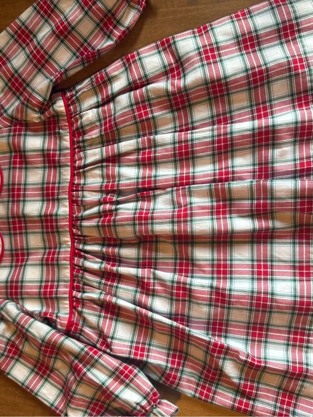 Banana Split red tartan plaid dress Peter Pan collar 3T EUC